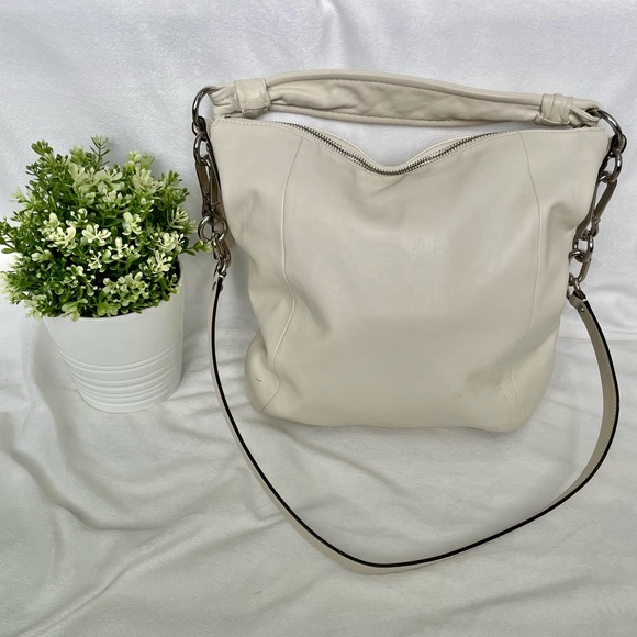 Cream Leather Coach Purse - Picture 3 of 7